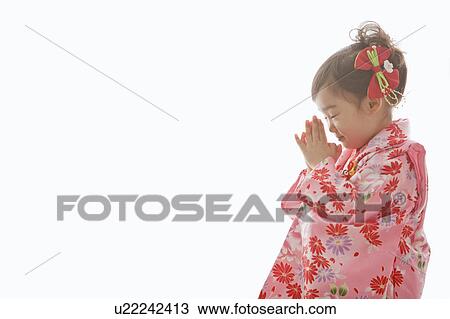 Young Girl Praying During Shichi-Go-San Festival View Large Photo Image Stock Image - Young Girl Praying During Shichi-Go-San Festival. Fotosearch
