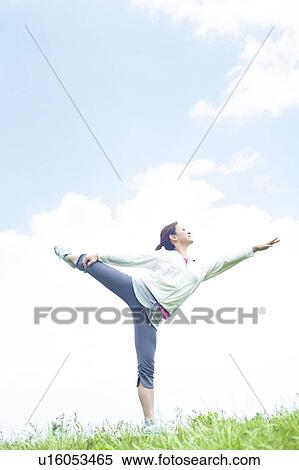 Young Woman Stretching View Large Photo Image Stock Photography - Young Woman Stretching. Fotosearch