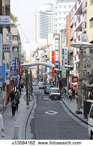 Stock Image - Akasaka Hitotsugi Street. Fotosearch