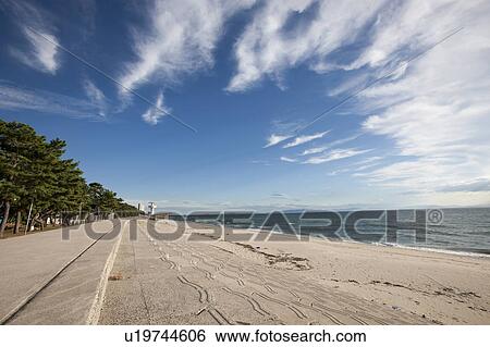 Stock Photograph - Beach, Aichi Prefecture, Japan. Fotosearch