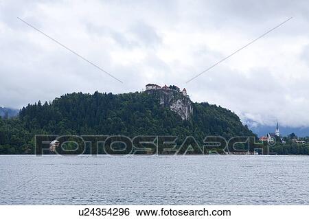 Stock Photograph - Bled Castle. Fotosearch