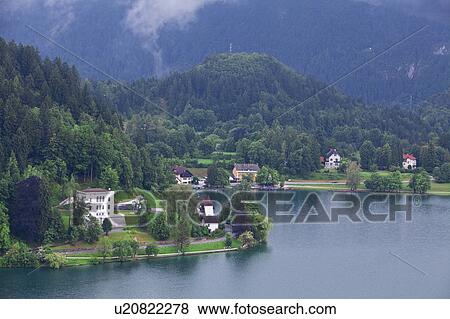 Bled Lake View Large Photo Image Stock Photo - Bled Lake. Fotosearch