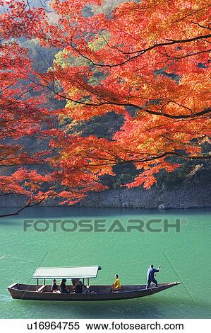 Boat ride at Arashiyama, Kyoto Prefecture, Japan View Large Photo Image Stock Photography - Boat ride at Arashiyama, Kyoto Prefecture, Japan. Fotosearch
