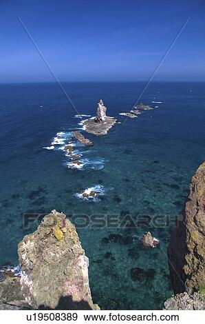 Stock Photo - Cape Kamui, Hokkaido Prefecture, Japan. Fotosearch