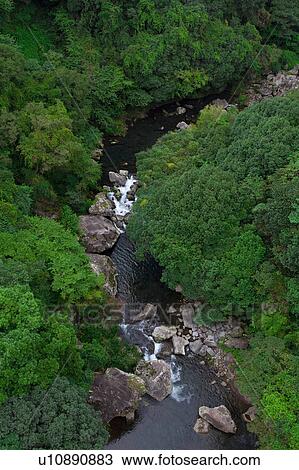 Stock Image - Cheonjiyeon Waterfall. Fotosearch