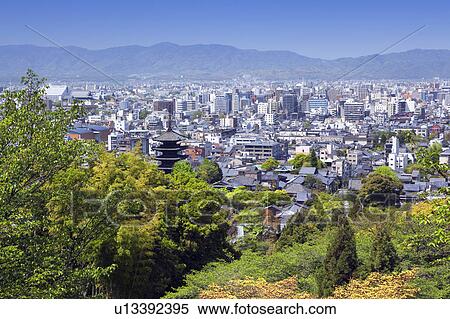 Cityscape of Kyoto, Kyoto Prefecture, Honshu, Japan View Large Photo Image Stock Photography - Cityscape of Kyoto, Kyoto Prefecture, Honshu, Japan. Fotosearch