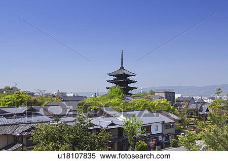 Cityscape of Kyoto, Kyoto Prefecture, Honshu, Japan View Large Photo Image Stock Photography - Cityscape of Kyoto, Kyoto Prefecture, Honshu, Japan. Fotosearch