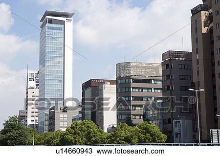 Stock Image - Cityscape of Nagoya city, Aichi Prefecture, Japan. Fotosearch