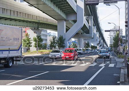 Stock Image - Cityscape of Nagoya city, Aichi Prefecture, Japan. Fotosearch