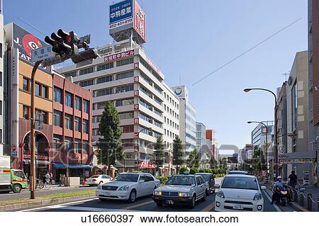 Stock Photo - Cityscape of Nagoya city, Aichi Prefecture, Japan. Fotosearch