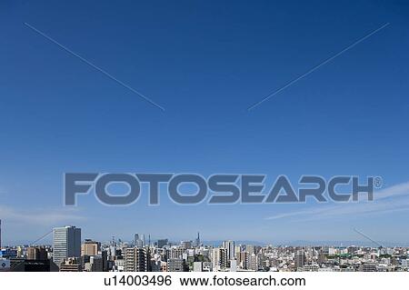 Stock Photograph - Cityscape of Nagoya city, Aichi Prefecture, Japan. Fotosearch