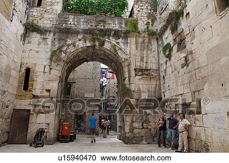 Diocletian Royal Palace View Large Photo Image Stock Image - Diocletian Royal Palace. Fotosearch