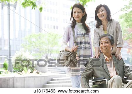 Family standing on sidewalk View Large Photo Image Stock Image - Family standing on sidewalk. Fotosearch