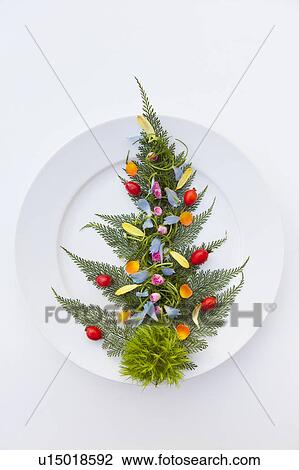 Stock Image - Flower Arrangement on Plate. Fotosearch