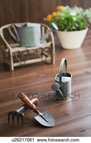 Gardening equipment View Large Photo Image Stock Image - Gardening equipment. Fotosearch
