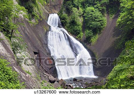 Hagoromo-no-taki, Hokkaido Prefecture, Japan View Large Photo Image Stock Image - Hagoromo-no-taki, Hokkaido Prefecture, Japan. Fotosearch