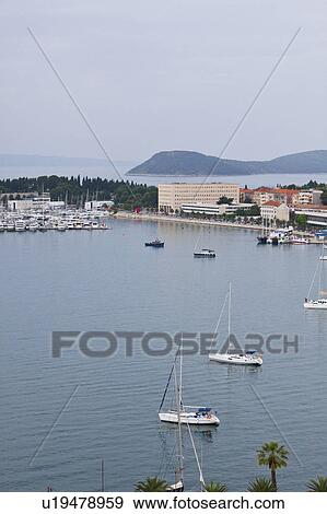 Stock Photo - Harbour Seen From Bell Tower. Fotosearch