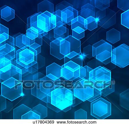 Stock Photo - Hexagon abstract backgrounds. Fotosearch