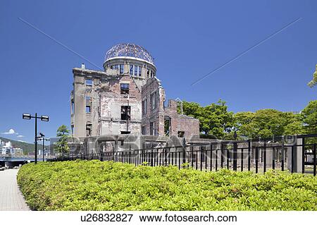 Stock Photo - Hiroshima Peace Memorial, A-Bomb Dome ruins, Hiroshima Prefecture, Honshu, Japan. Fotosearch