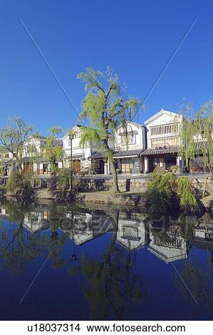 Picture - Historic warehouses, Okayama Prefecture, Japan. Fotosearch