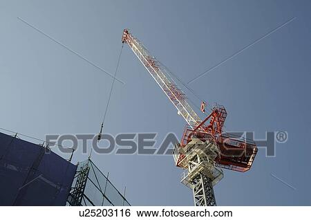 Industrial Crane Against Blue Sky View Large Photo Image Stock Photograph - Industrial Crane Against Blue Sky. Fotosearch