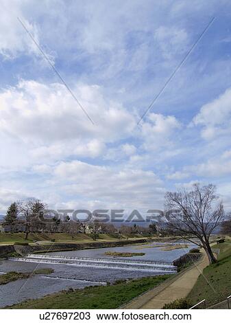 Stock Image - Kamogawa River. Fotosearch