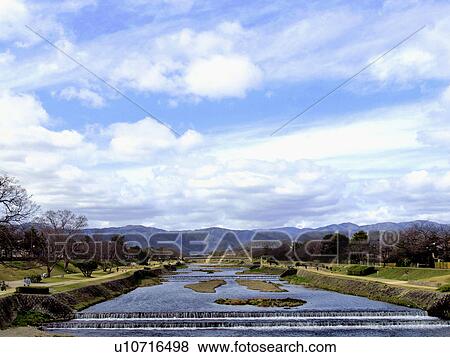 Stock Photo - Kamogawa River. Fotosearch