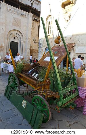 Stock Image - Market at Ivana Pavla II Square. Fotosearch