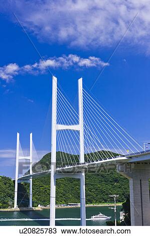 Stock Image - Megami Ohashi Bridge. Fotosearch