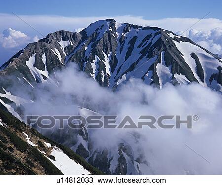 Stock Image - Mt. Goryu, Nagano Prefecture, Japan. Fotosearch