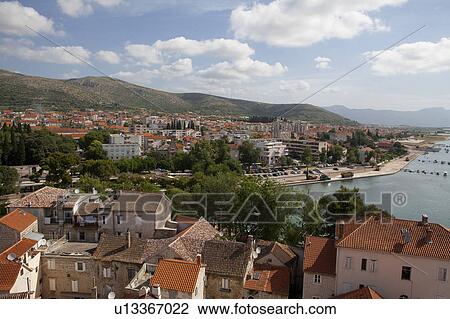 Stock Image - Old City Seen from Bell Tower. Fotosearch
