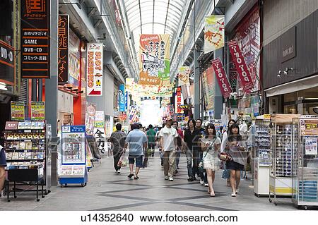Stock Image - Osu Shopping Street, Nagoya city, Aichi Prefecture, Japan. Fotosearch