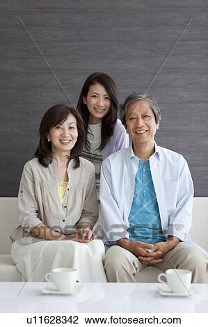 Stock Image - Portrait of family. Fotosearch