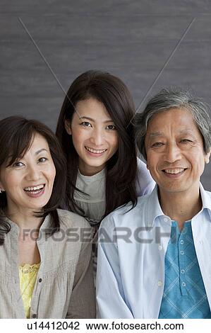 Stock Image - Portrait of family. Fotosearch