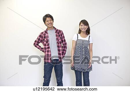 Portrait of two young people View Large Photo Image Stock Image - Portrait of two young people . Fotosearch