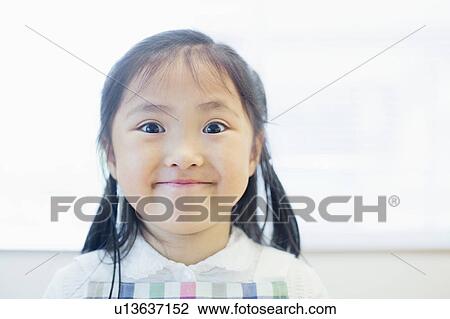 Stock Image - Portrait of Young Girl. Fotosearch