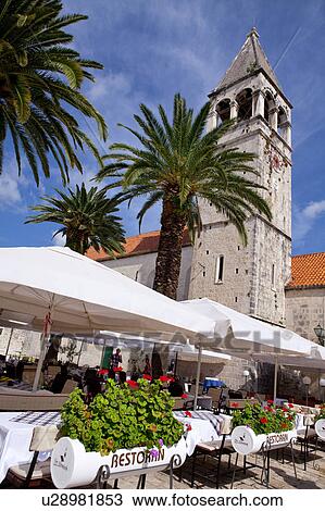 Stock Image - Restaurant in Old Town. Fotosearch