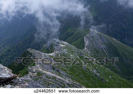 Stock Image - Ridge of Mountain. Fotosearch