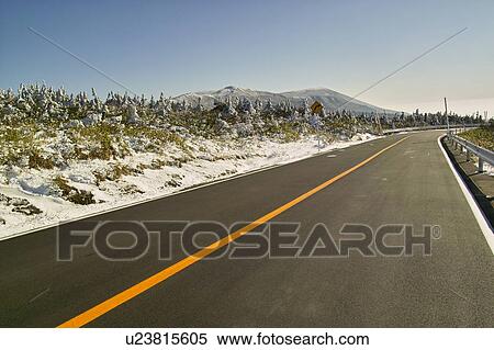 Road and Minami Zao, Yamagata Prefecture, Japan View Large Photo Image Stock Photography - Road and Minami Zao, Yamagata Prefecture, Japan. Fotosearch