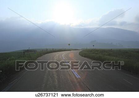 Road at dusk, Hokkaido Prefecture, Japan View Large Photo Image Stock Image - Road at dusk, Hokkaido Prefecture, Japan. Fotosearch
