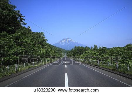 Road to Mt. Youtei, Hokkaido Prefecture, Japan View Large Photo Image Stock Image - Road to Mt. Youtei, Hokkaido Prefecture, Japan . Fotosearch