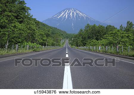 Road to Mt. Youtei, Hokkaido Prefecture, Japan View Large Photo Image Stock Photograph - Road to Mt. Youtei, Hokkaido Prefecture, Japan . Fotosearch