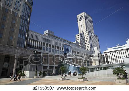Stock Photo - Sapporo train station, Hokkaido Prefecture, Japan. Fotosearch