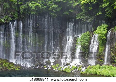 Shiraito Falls View Large Photo Image Stock Image - Shiraito Falls. Fotosearch