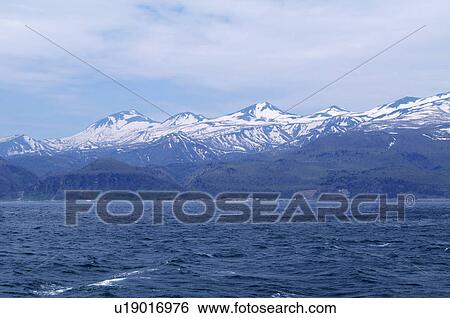 Stock Photograph - Shiretoko mountain range, Hokkaido Prefecture, Japan. Fotosearch