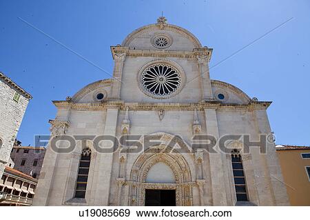 Sibenik Cathedral View Large Photo Image Stock Photo - Sibenik Cathedral. Fotosearch