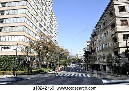 Streets in Akasaka View Large Photo Image Stock Photo - Streets in Akasaka. Fotosearch