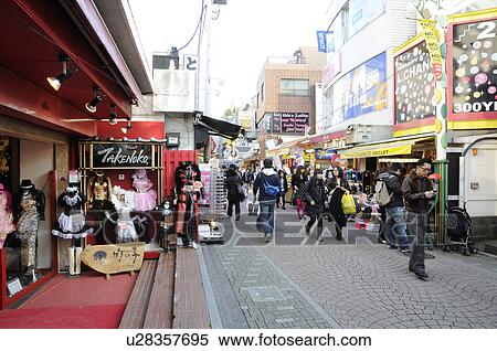 Takeshita Street View Large Photo Image Stock Photography - Takeshita Street. Fotosearch