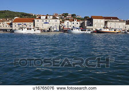 Stock Photograph - Trogir Skyline. Fotosearch