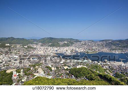 View of Nagasaki City View Large Photo Image Stock Image - View of Nagasaki City. Fotosearch